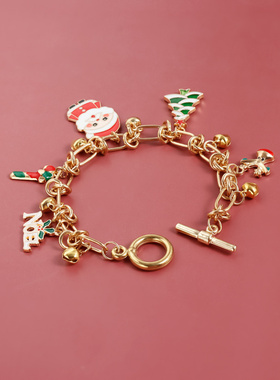 欧美跨境饰品圣诞节项链女圣诞老