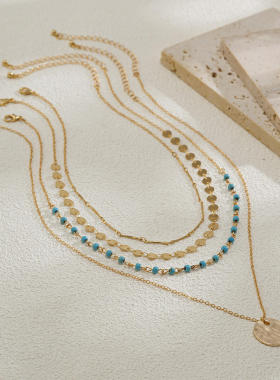 欧美跨境饰品小众松石混搭手工