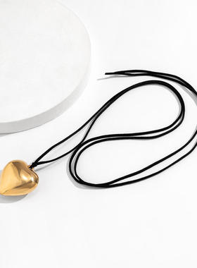 欧美跨境饰品甜酷夸张心形吊坠