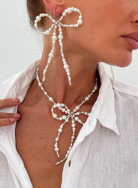 欧美跨境简约珍珠辣妹风项饰品