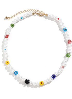 欧美跨境饰品田园民族串珠锁骨