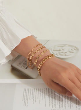 欧美跨境饰品时尚圆片几何朋克流