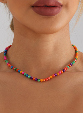 欧美波西米亚民族风混彩色贝壳