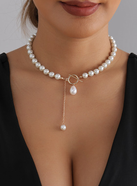 欧美跨境饰品时尚巴洛克仿玻璃珍