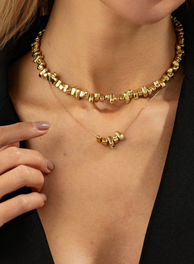 欧美跨境饰品简约ins风CCB几何吊