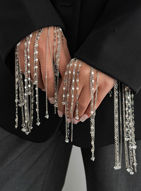 欧美跨境创意宫廷风长款流苏手链