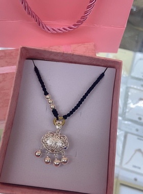 2022新款纯银平安锁999足银长命锁镂空拉丝工艺送宝朋友闺蜜礼物