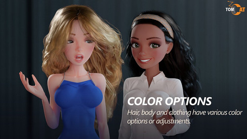 Cgtrader模型Anika Rigged woman for Blender Low-poly 3D model - 图2