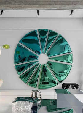 圆形走廊过道披萨壁饰金属创意