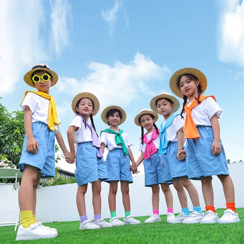 六一儿童节表演服幼儿园毕业照男女舞蹈合唱服小学生啦啦队演出服-图1