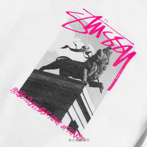 Футболка STUSSY EMPEROR TEE с короткими рукавами и принтом императора, мужская футболка с изображением гепарда и граффити, женская модная футболка с короткими рукавами из натуральной кожи