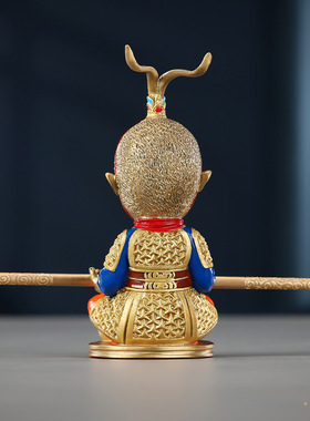 彩铜孙悟空摆件齐天大圣斗战胜佛孙猴子创意家居桌面装饰工艺品