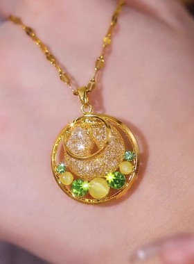 轻奢高级感猫眼石耳扣耳环2025新款超仙网红时尚百搭显脸瘦耳饰潮