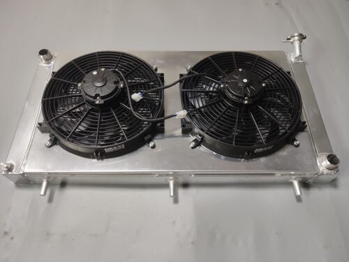 精工定做全铝水箱散热器,加厚 电子风扇 集风罩 飞机水箱赛车水箱 - 图0