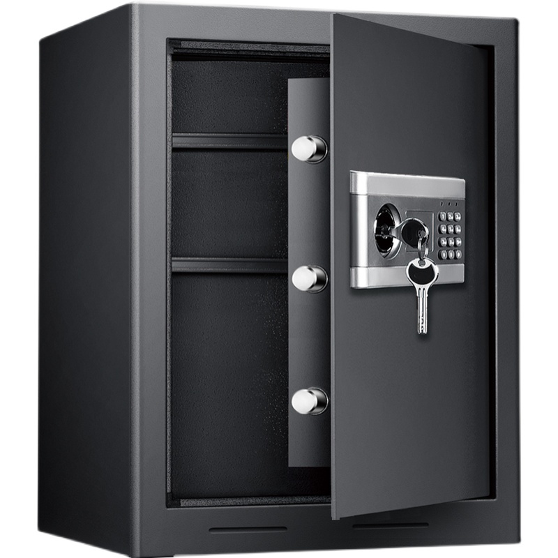 安锁保险柜家用大容量办公室高45夹万保险箱电子单门保管箱可固定