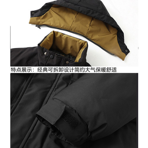 300斤160胸围特大码加厚棉衣男宽松加肥胖子美式工装棉服外套冬9X - 图1