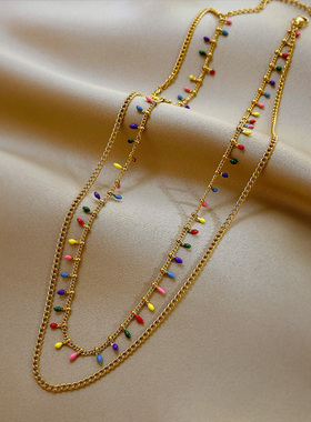 气质百搭项链钛钢防过敏不易退色