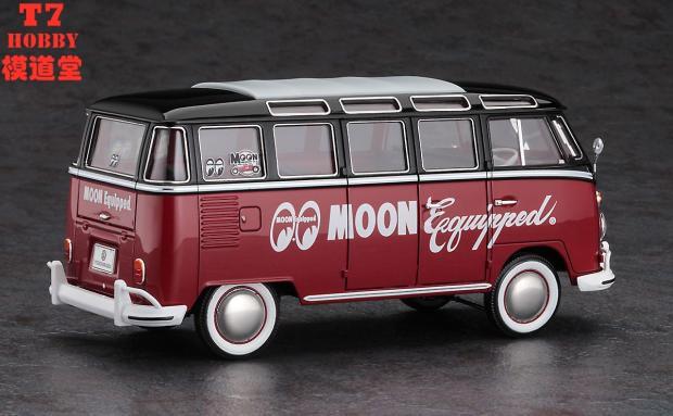 长谷川1/24拼装车模Volkswagen Type2小巴 Moon Equipped 20524-图1