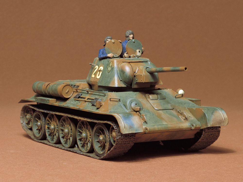 田宫拼装战车模型 1/35 苏联 T34/76 中型坦克 1943年型 35059 - 图0