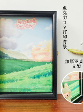 拉布布搪胶毛绒玩具一代二代盲盒收纳展示框玲娜贝儿玩偶挂件收纳