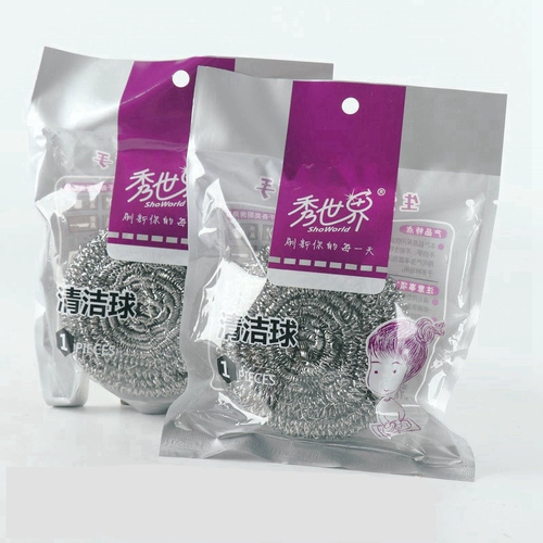 Большой стальный шарик без нити, чистящий из нержавеющей стали, чистящий шарик кухонная кастрюля, посудомывание