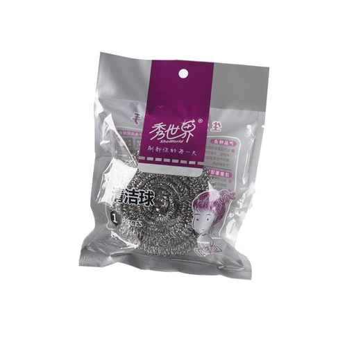 Большой стальный шарик без нити, чистящий из нержавеющей стали, чистящий шарик кухонная кастрюля, посудомывание