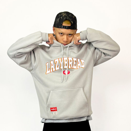 LazyBread®  2025S/S  TEAM BREAD系列 半环形logo帽衫 连帽卫衣 - 图0