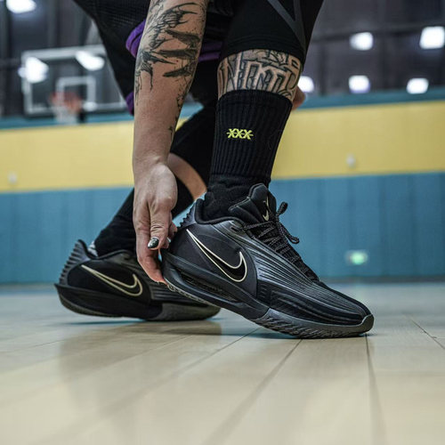 Nike G.T. Cut 3 Turbo EP白蓝粉耐克夏季耐磨低帮篮球鞋男HV9919 - 图1