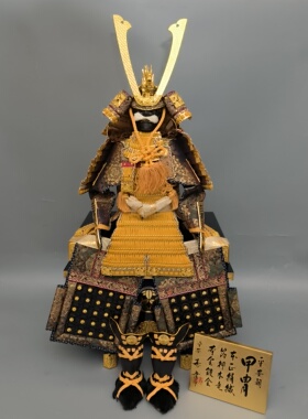 日本武士盔甲摆件日式甲胄装饰中古品收藏不可穿戴日本古制会带回