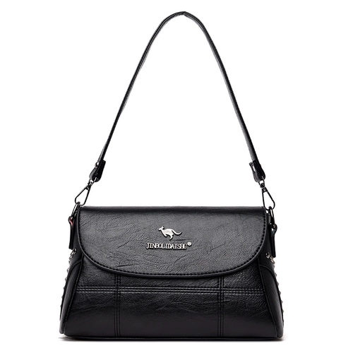 Кенгуру, сумка на одно плечо, модная универсальная вместительная и большая сумка через плечо, из натуральной кожи