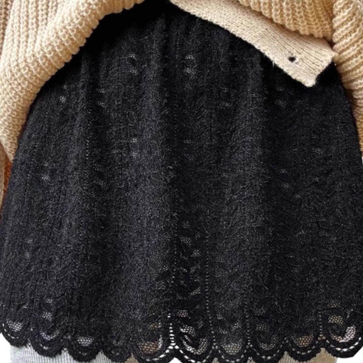 蕾丝屁帘女下摆秋冬卫衣遮屁股臀打底裤神器半截毛衣叠穿内搭裙子,淘宝优惠券,粉丝福利购,淘宝优惠卷