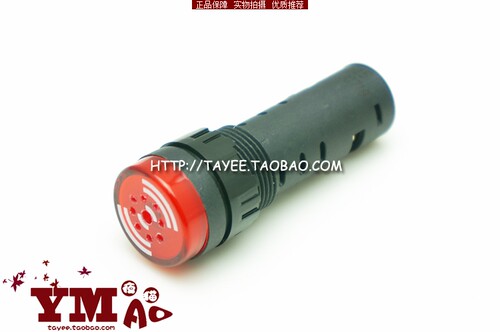 tayee带灯闪光声光蜂鸣器24v 220v上海天逸AD17-16sml 16sm报警器 - 图0
