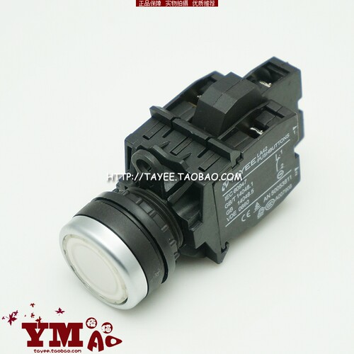 tayee上海天逸22mm自锁带灯按钮LA42PSD-11/20/02交替开关指示灯 - 图0