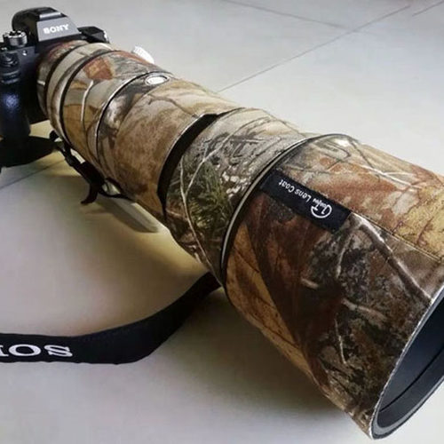 适用索尼SonyFE600mmF4镜头迷彩伪装炮衣防水640大炮保护套防磕碰 - 图1