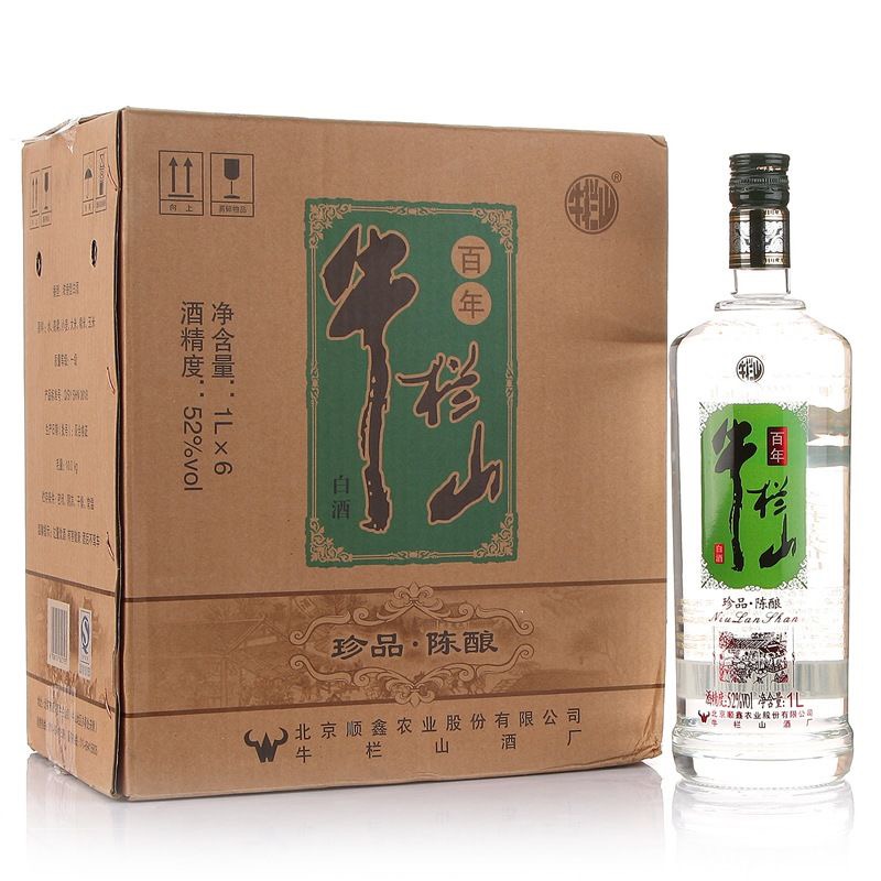 牛栏山珍品陈酿39度43度500ml*8瓶52度1L*6瓶银牛浓香型二锅头 - 图2