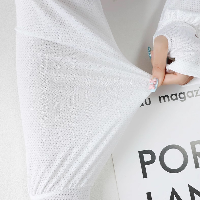 夏季防晒冰袖女透气小兔子套指轻薄宽松舒适出行冰丝袖套袖子护臂,淘宝优惠券,粉丝福利购,淘宝优惠卷