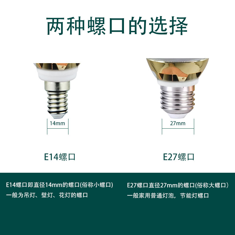 力能行星云石泡灯泡高档led吊灯玉米灯芯6W/9W/10W暖白光源E27E14 - 图0