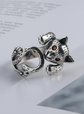 东大门设计款嘻哈风银指环新品