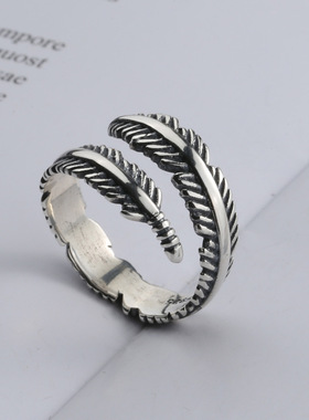 纯银欧美风热销款开口戒指新品