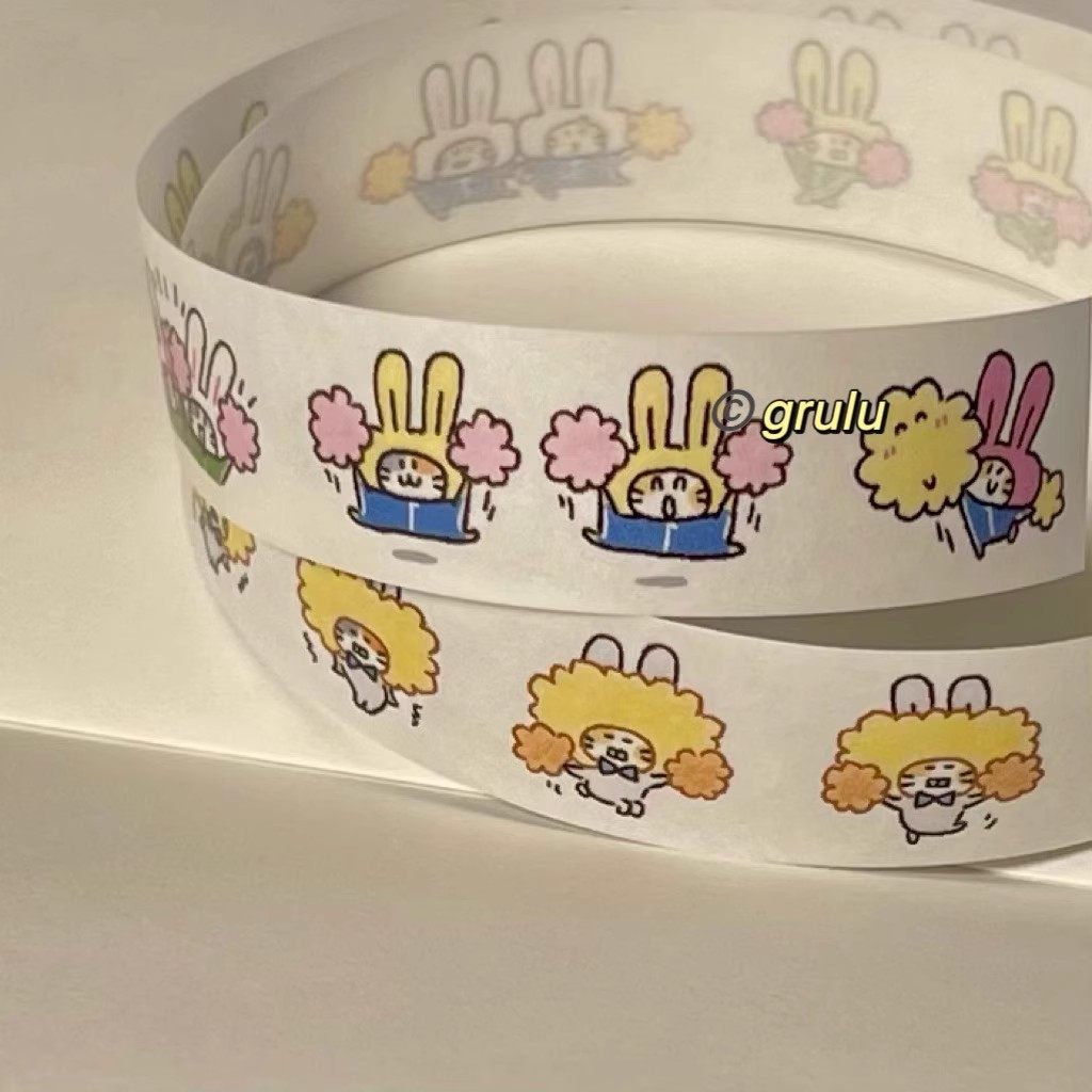 浮光分装 grulu 猫猫面包 啦啦队和纸胶带可爱盐系手帐拼贴装饰,淘宝优惠券,粉丝福利购,淘宝优惠卷