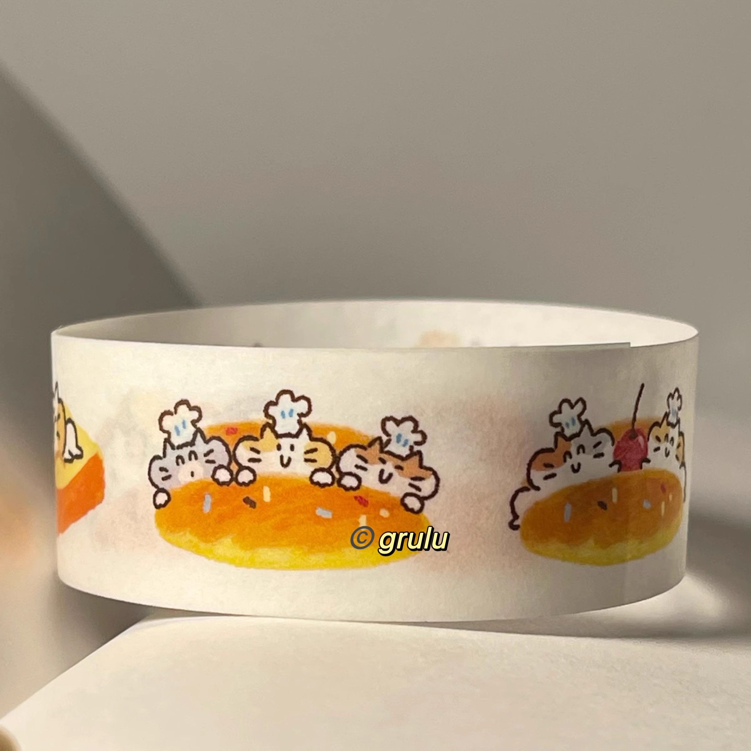 浮光分装 grulu 猫猫面包 啦啦队和纸胶带可爱盐系手帐拼贴装饰,淘宝优惠券,粉丝福利购,淘宝优惠卷