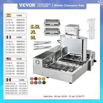 VEVOR 1 2 4 6 RowsElectric Donut Waffle Maker Fully Automat