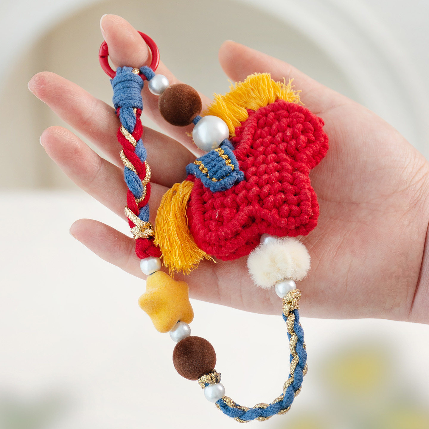 迎禧2026新年手机挂绳挂件新年礼物手工编织diy材料包打发时间,淘宝优惠券,粉丝福利购,淘宝优惠卷