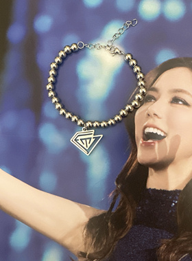 邓紫棋广州演唱会周边同款钻石项链GEM高级感冷淡风美式嘻哈手链