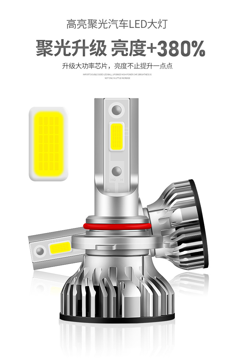 比亚迪E5速锐宋S6秦s7元f0G5G3F6F3思锐改装led大灯近光远光灯泡-图2