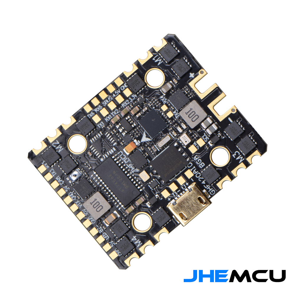 JHEMCU GHF420AIO-BGA 40A竞速牙签穿越机F4 6S AIO无刷飞控20mm - 图0