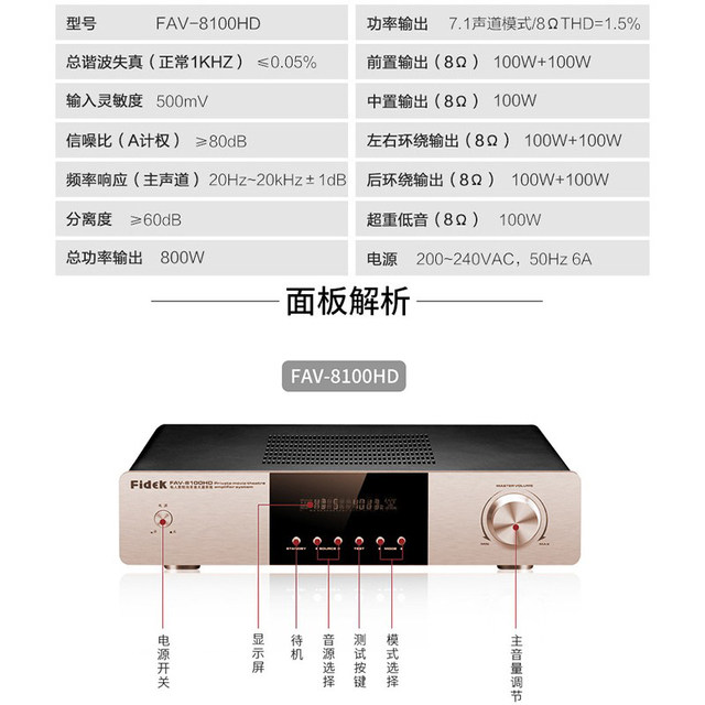 Feida amplifier FIDEK high power digital 2