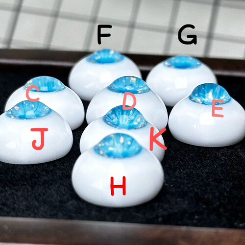 bjd娃娃树脂眼眼底眼睛底座成品眼底自制眼材料瞳片合板整版眼片 - 图0
