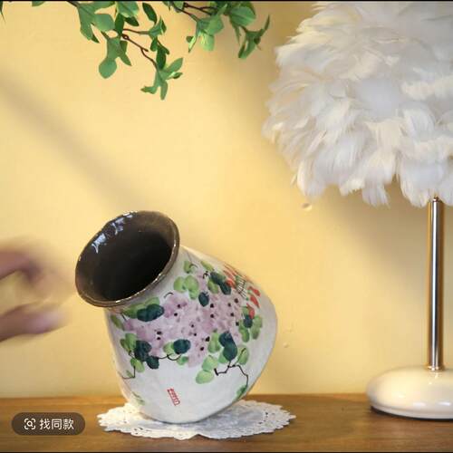手工花盆花器家居茶室简约高档摆件Y7060A9 - 图2