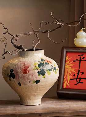 简约摆件家居茶室手工花盆高档